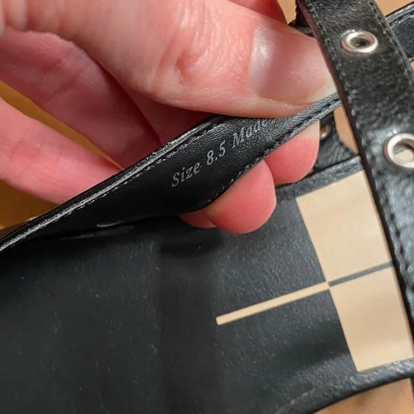 NEW Dolce Vita black grommet slides - Picture 4 of 4